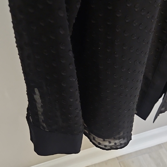 Ann Taylor Black Lightweight Shirt Jacket - Picture 5 of 9